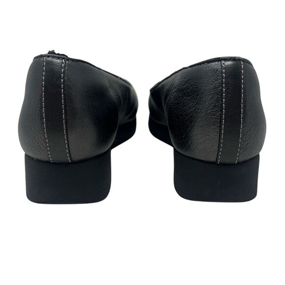 Clarks Daelyn Towne Leather Slip On Platform Flat in Metallic Brown/Gray 8 - Picture 4 of 7